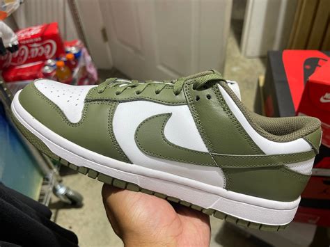 nike dunk olive green heren|green dunks shoes.